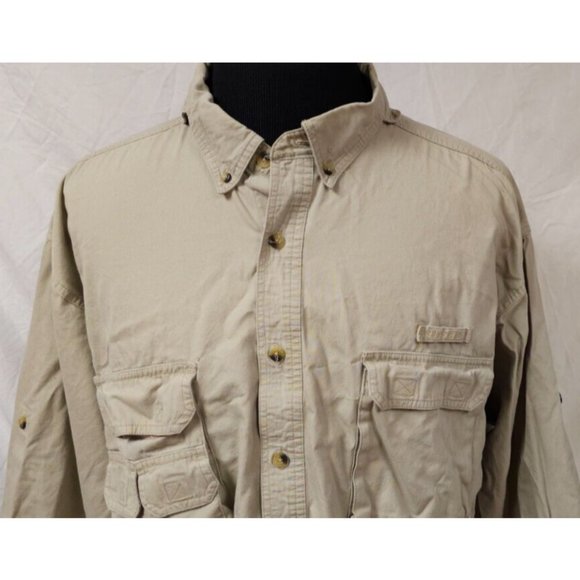 Sports Afield Shirts Sports Afield Mens 2xl Tan Khaki Long Sleeve